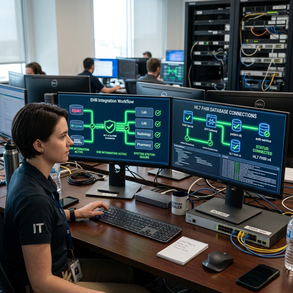 HL7 FHIR EHR interoperability and integration pipeline for health tech