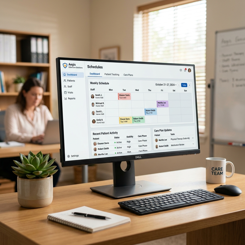 White-label home care software vs custom ERP development dashboard