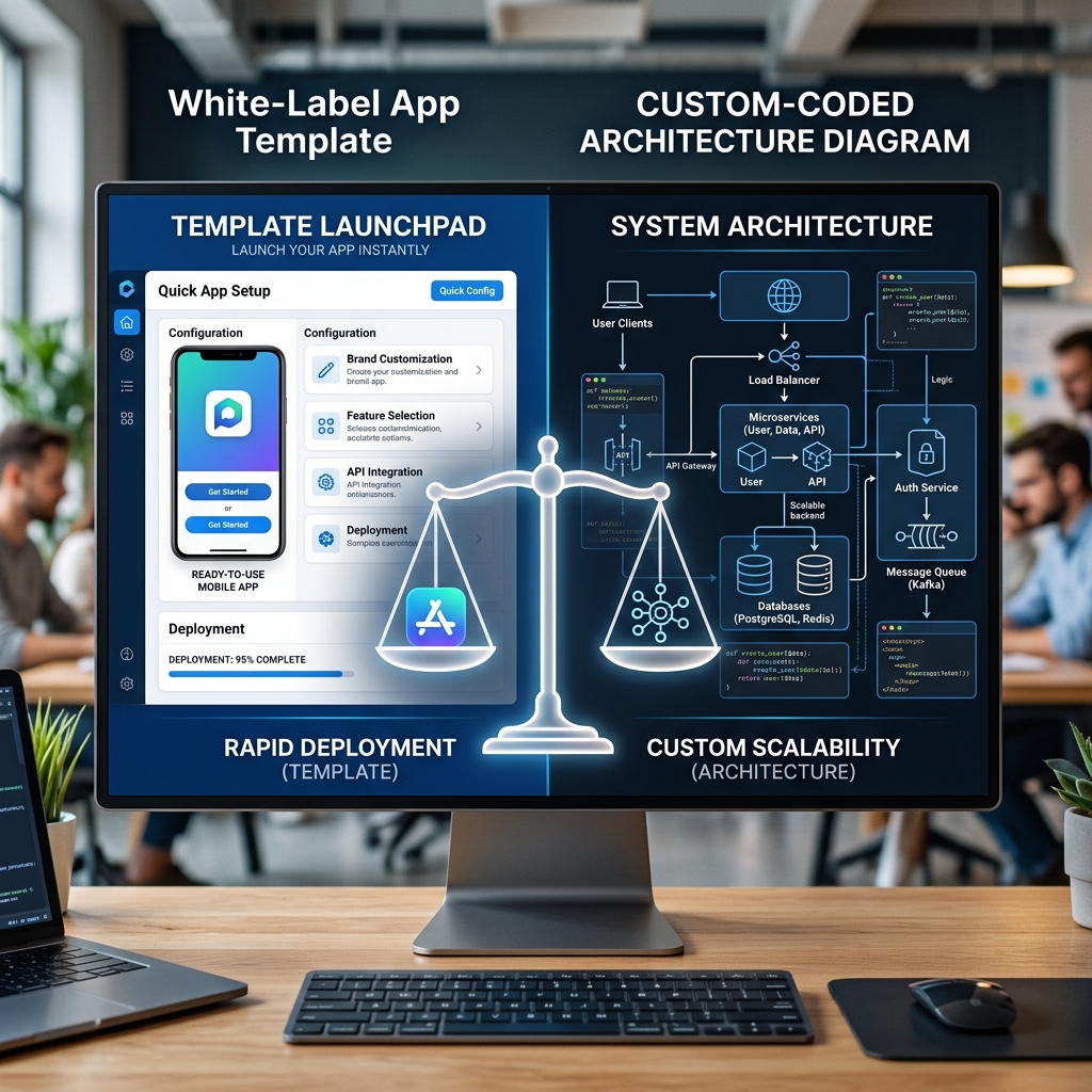 White-label vs custom healthcare software comparison model