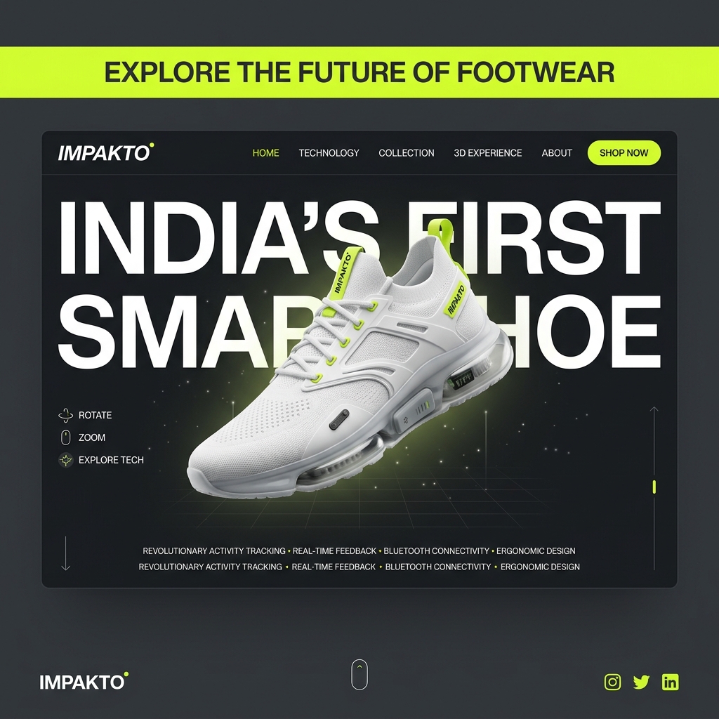 Impakto — 3D Shoe Configurator WebGL Experience