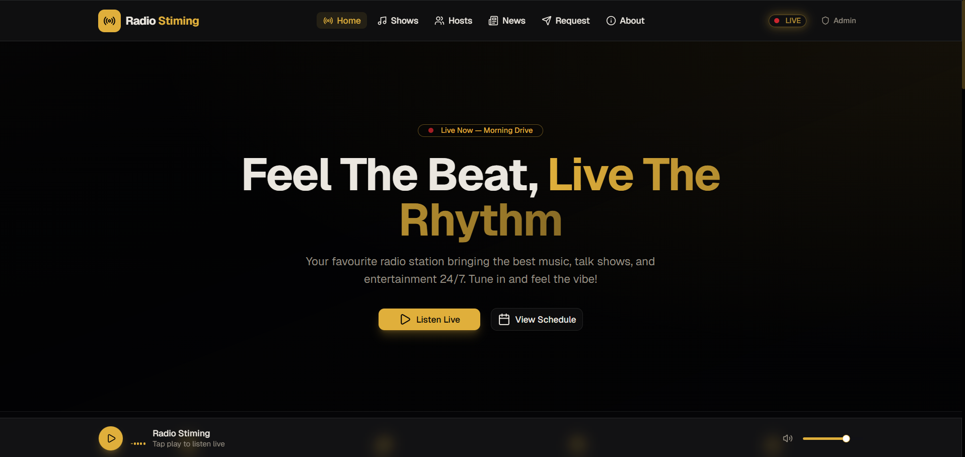 Radio Stiming - Live Radio Streaming Platform